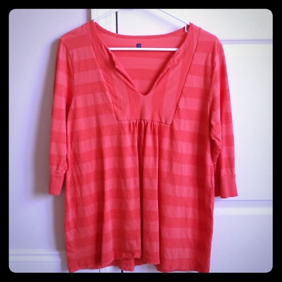GAP Tops - GAP Orange 3/4 sleeved Top